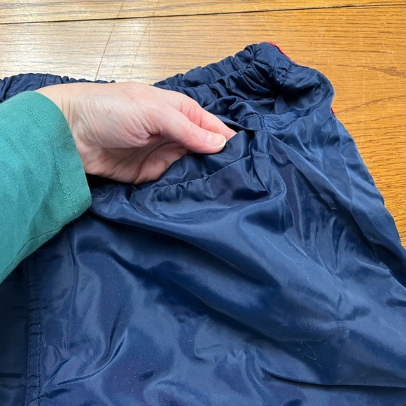 Y2K Russell Athletic strip zip leg athletic windbreaker lined pants - Picture 10 of 11